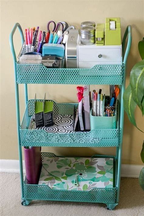 20+ Easy And Cheap DIY Home Office Organization Ideas - TRENDUHOME | Small office organization ...