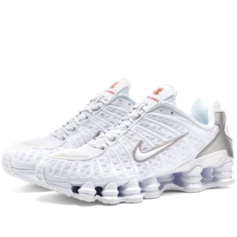 Nike Shox TL W White, Silver & Max Orange | END. (US)