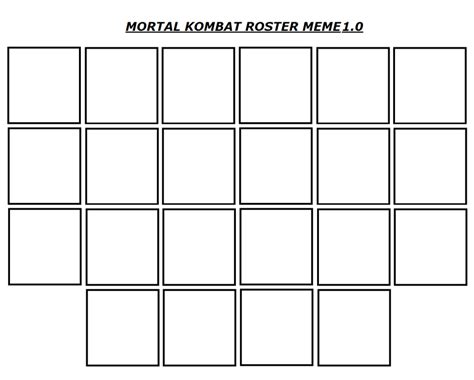 MK Roster Meme 1.0 Template by WOLFBLADE111 on DeviantArt