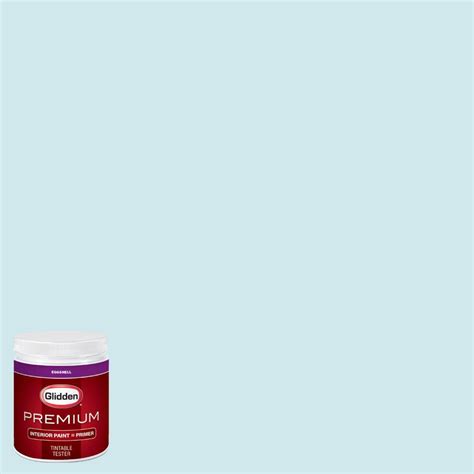 Glidden Premium 8 oz. #HDGB42U Arctic Blue Eggshell Interior Paint with ...