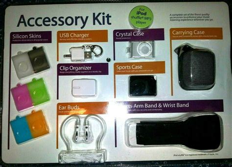 iPod Shuffle Mp3 Player 13 PC Accessory Kit for sale online | eBay ...