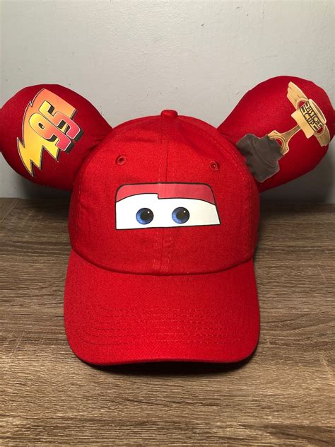 Lightning McQueen inspired ear hat Pixar Cars Cars hat | Etsy