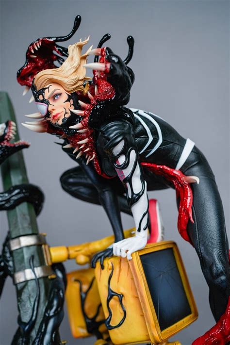 RARE*** Custom 1/4 VENOMIZED Spider Gwen Stacy Fan Art Marvel MCU Resin ...