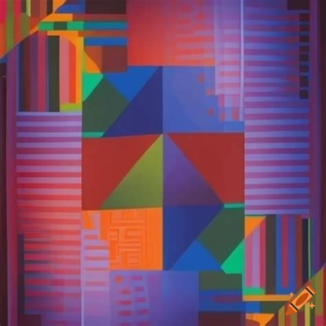 Geometric surrealistic artwork by victor vasarely
