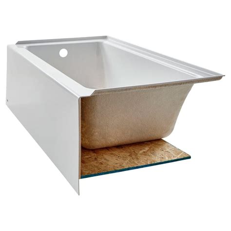 American Standard 2973202.011 Arctic Studio 60" Soaking Bathtub for Three Wall Alcove ...