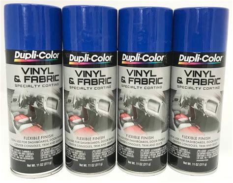 Duplicolor HVP102 - 4 Pack Vinyl & Fabric Spray Paint Blue - 11 oz - Walmart.com