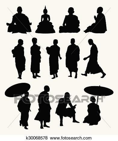 Related image Silhouette Vector, Human Silhouette, Drawing Stencils, Buddhist Monk, Web Icons ...