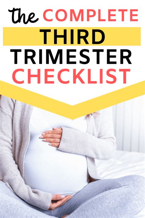 THIRD TRIMESTER CHECKLIST - Mom like you mean it