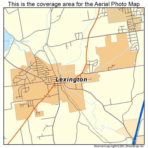 Aerial Photography Map of Lexington, OH Ohio