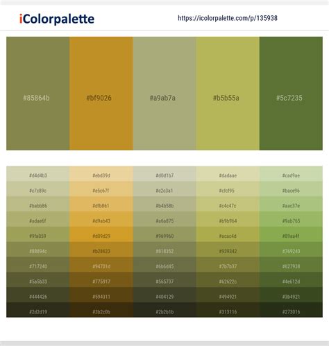 1 Latest Color Schemes with Marigold And Olive Green Color tone ...