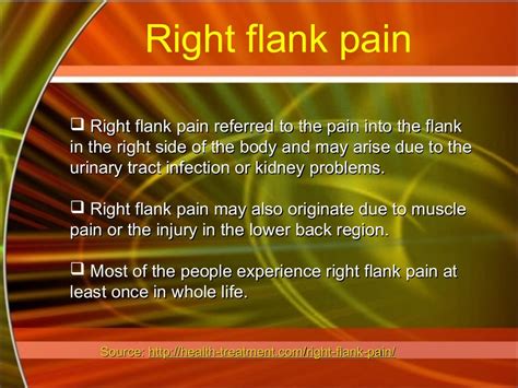 Right flank pain