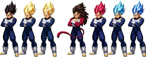 Vegeta Transformations (Updated) by Spartan-A21 | Personagens de anime ...