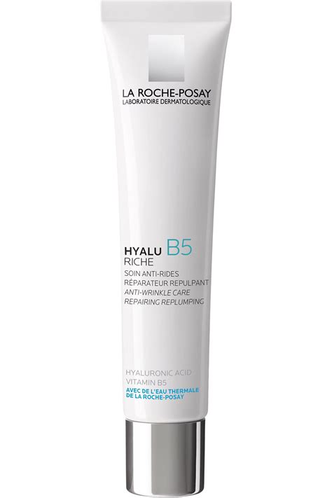 La Roche-Posay - Crème hydratante anti-rides riche à l’acide hyaluronique et vitamine B5 Hyalu ...