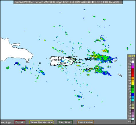 Resumen del estado del tiempo para Puerto Rico en la mañana del miércoles, 30 de septiembre de 2020