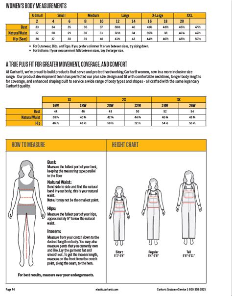 Carhartt Size Chart