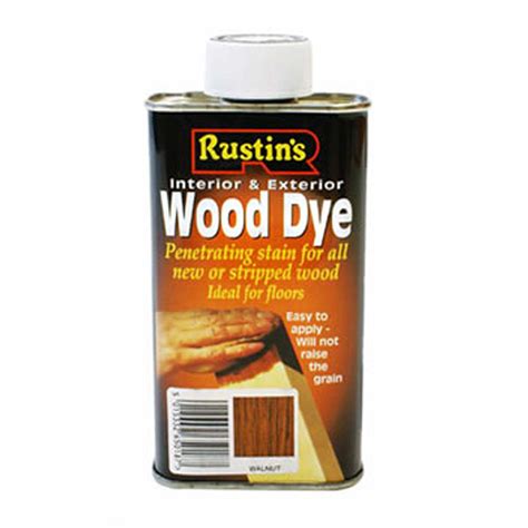 Rustins Wood Dye 250ml - Walnut | Oil Based Wood Dyes | Finishes ...