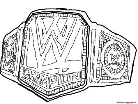 Wwe Championship Coloring Pages at GetColorings.com | Free printable ...