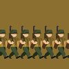 WW2 US soldiers marching @ PixelJoint.com