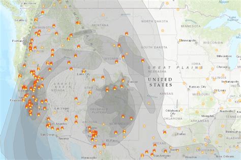 Fire and smoke map – FlowingData