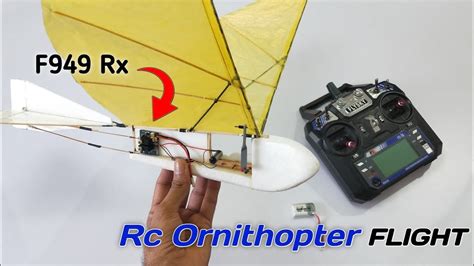 Rc Mechanical Bird Flight Video #ornithopter - YouTube