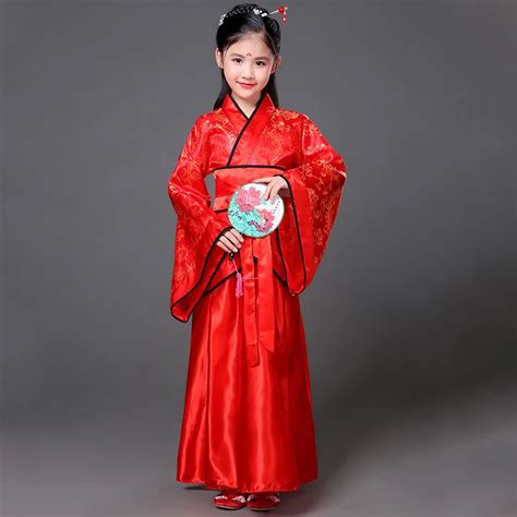 Ancient Chinese costume child fairytale baby dress princess Hanfu little girl stage dance ...