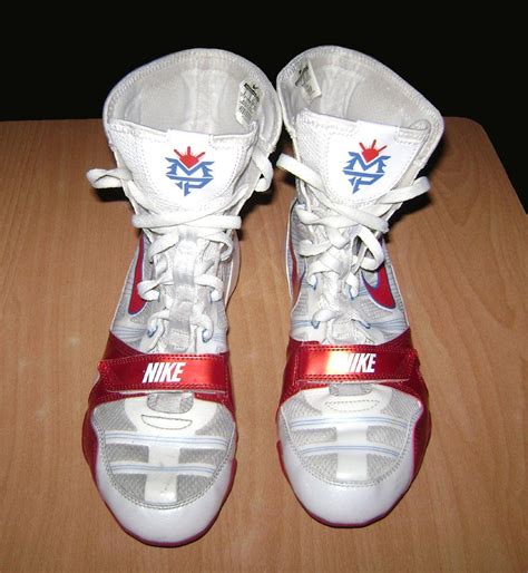 HOT! USED BY MANNY PACQUIAO OFFICIAL BOXING SHOES AUTO AUTOGRAPHED ...