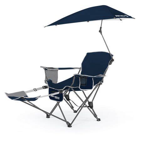Sport-Brella Recliner Chair - Midnight Blue - Walmart.com | Beach chair with canopy, Folding ...