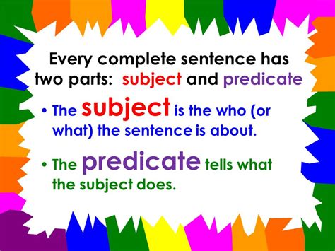 Subject and Predicate | Reading - Quizizz