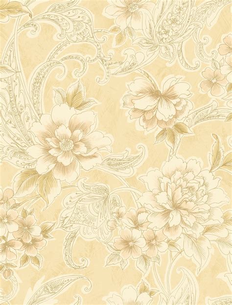 Buy Gold Wallpaper Floral Gold Wallpaper Gold Shimmer Wallpaper Vintage ...