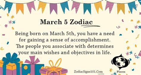 March 5 Zodiac Is Pisces, Birthdays And Horoscope - ZodiacSigns101