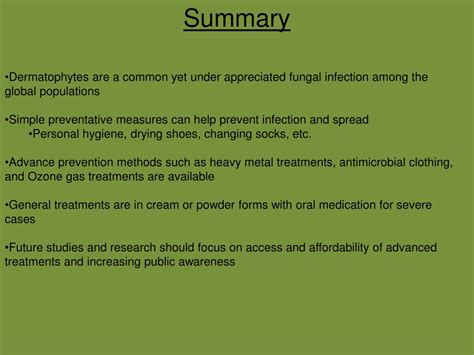 PPT - Dermatophytes : Identifying prevention techniques and treatments ...