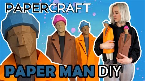 PAPER MAN TUTORIAl | Papercraft | DIY - YouTube