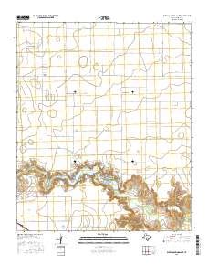 Buffalo Springs Lake Topo Map in Lubbock County, Texas