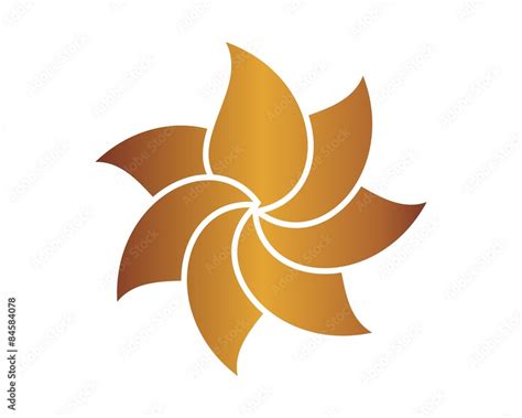 Golden Leaf Logo Stock Vector | Adobe Stock