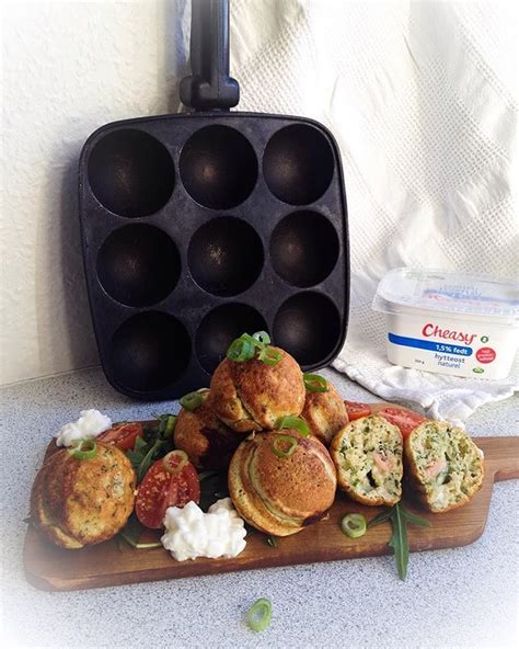 Pernille Thyrring on Instagram: “{• Pancake puffs/Danish appleskives, non-sweet version •} I ...