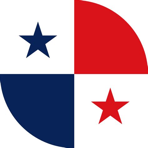 bandera de panamá en forma de círculo aislada en png o fondo ...