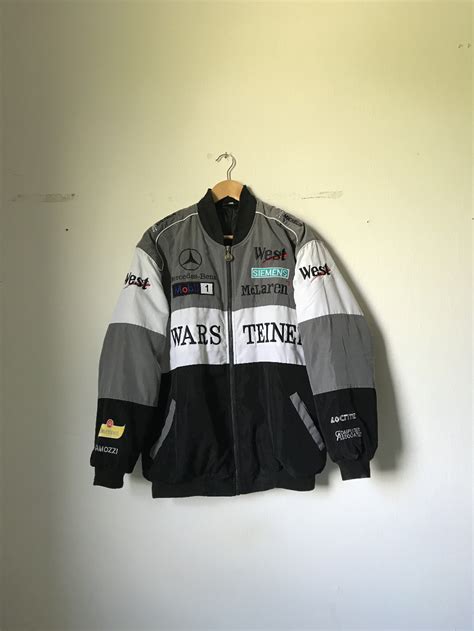 90’s OG F1 Mercedes-Benz McLaren Racing Jacket Size L – Screwedup Vintage | Racing jacket ...