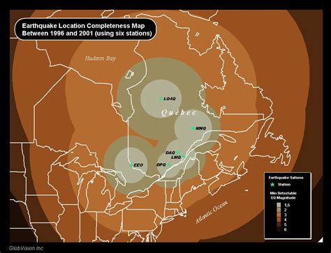 Earthquake Completeness Map – Globvision