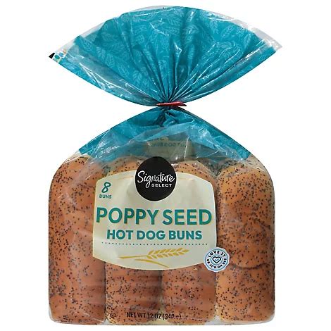 Signature SELECT Buns Hot Dog Poppy Seed - 12 Oz - Pavilions