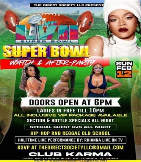 Super Bowl Watch & After Party - Sunday February 12, 2023 - Club Karma ...