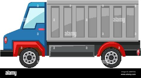 Lorry truck on white background illustration Stock Vector Image & Art ...