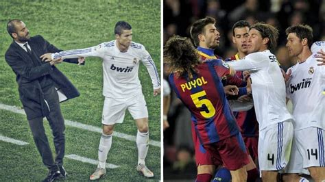 Top 5 BIGGEST fight moments in El Clasico history: Ronaldo pushes Guardiola and more - In Pics ...