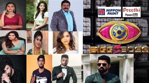 2021 Bigg Boss 5: Bigg Boss 5 Tamil Contestants List And Biography