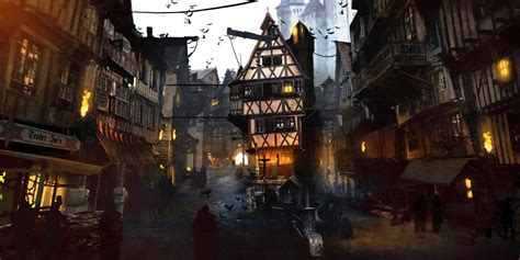 Medieval City, Julien Renoult | Buildings artwork, Medieval ...