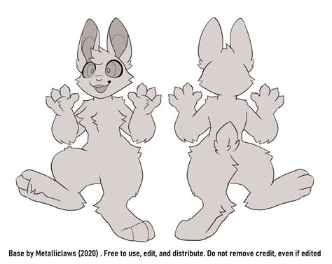 Anthro Rabbit Base : Furry Mochiri | Ganrisna