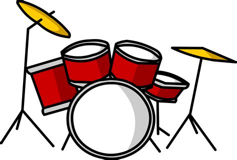 Red clipart drum set, Red drum set Transparent FREE for download on WebStockReview 2023