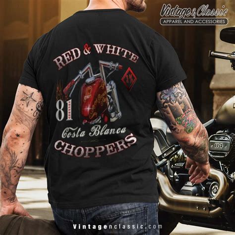 Hells Angels Costa Blanca Choppers Shirt - Vintagenclassic Tee