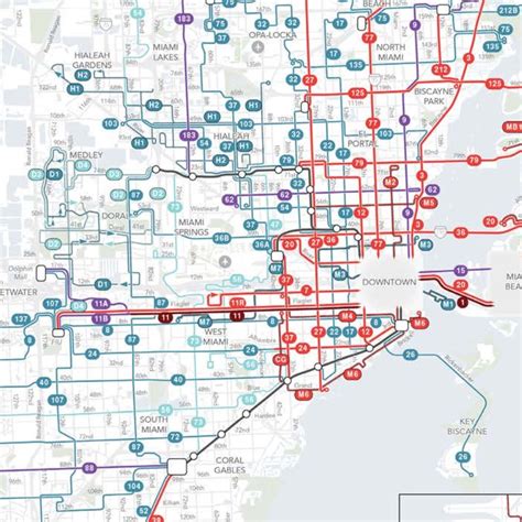 Miami Beach Bus Route Map – USTrave.com