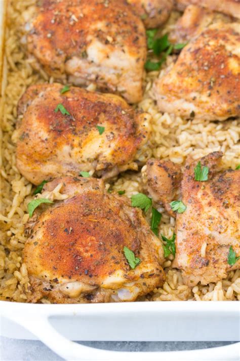 Baked Chicken and Rice Casserole - Easy One Dish Recipe