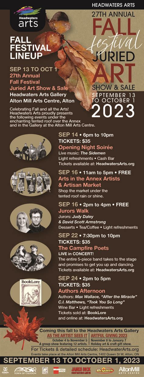 Fall Festival Events | Headwaters Arts